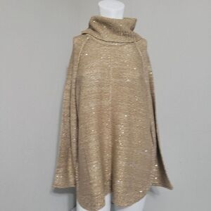 Reba size XL sweater pullover turtleneck knit ribbed stretch acrylic